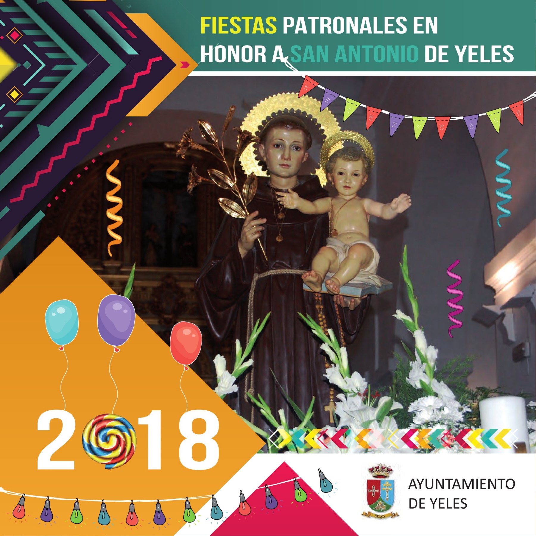 Fiestas patronales en honor de San Antonio de Padua 2018 Yeles
